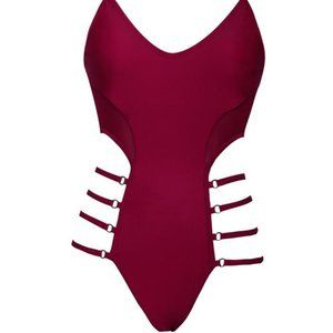 Parris Red One Piece Swimsuit